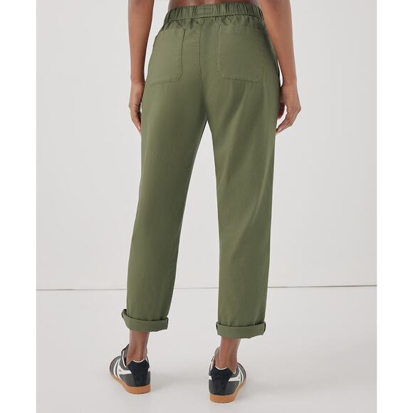 Pact Daily Twill Pants Olivine Green Women’s Large Gorpcore Ethical Normcore - Picture 14 of 16